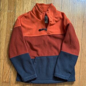 **b2g1** Place Orange and Black Zip Up Sweater